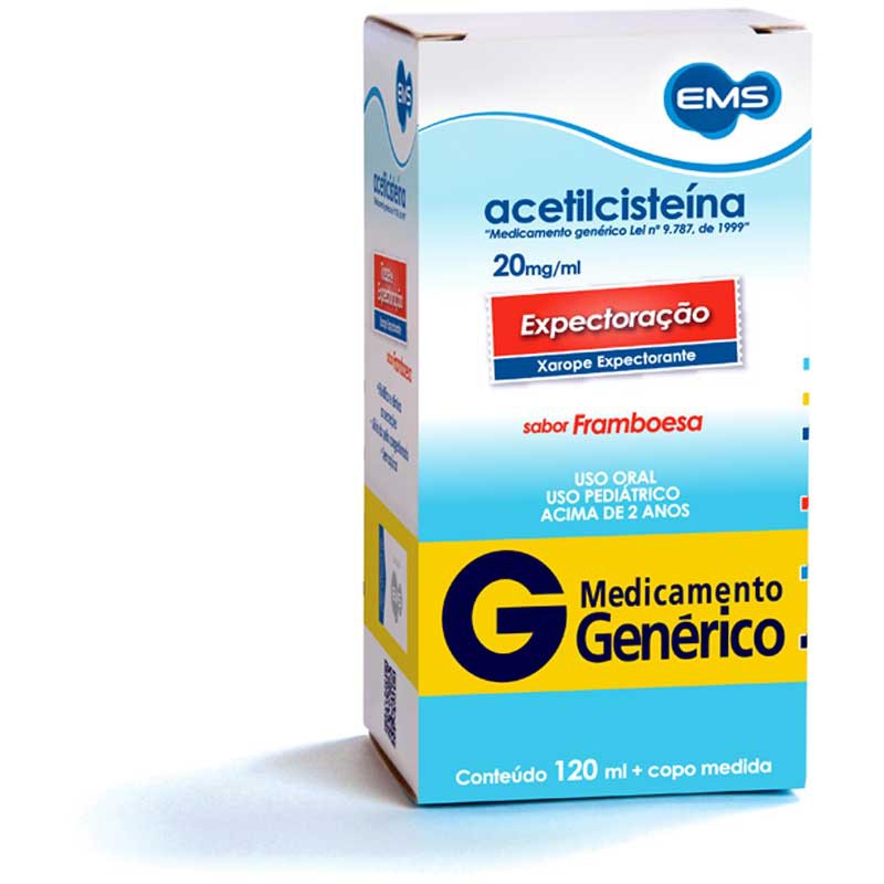 Acetilcisteina 20mg Pediátrico xarope 120ml EMS