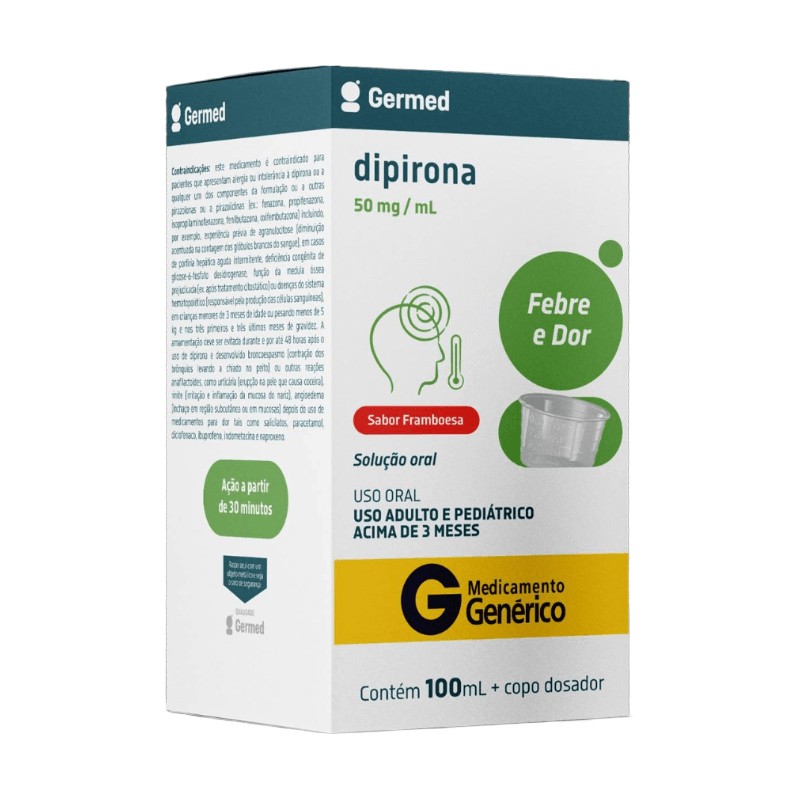 Dipirona Sódica 50mg solução 100ml Germed