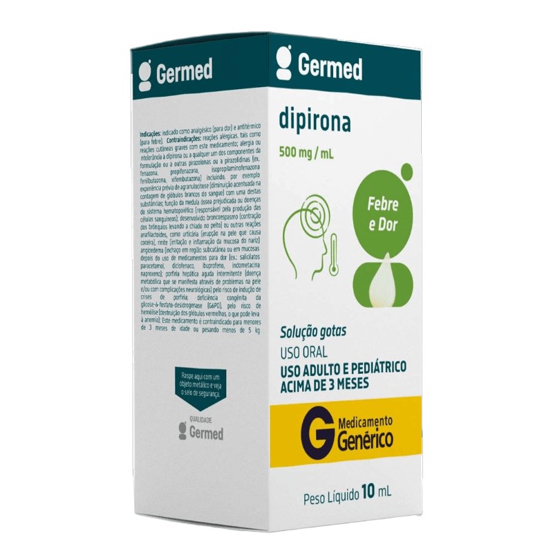 Dipirona Sódica 500mg solução 10ml Germed