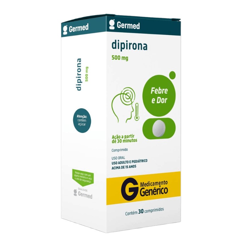 Dipirona Sódica 500mg 30 comprimidos Germed