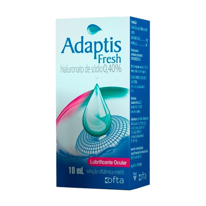 Adaptis Fresh Solucao Oftalmica 0,4 10ml