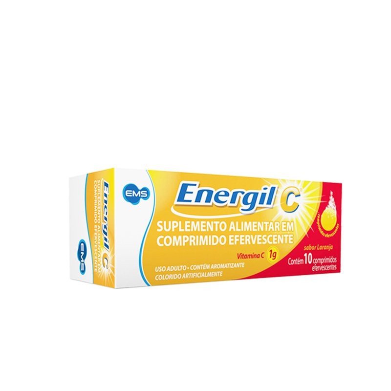 Energil Vitamina C 1g c/10 Comprimidos Efervescentes