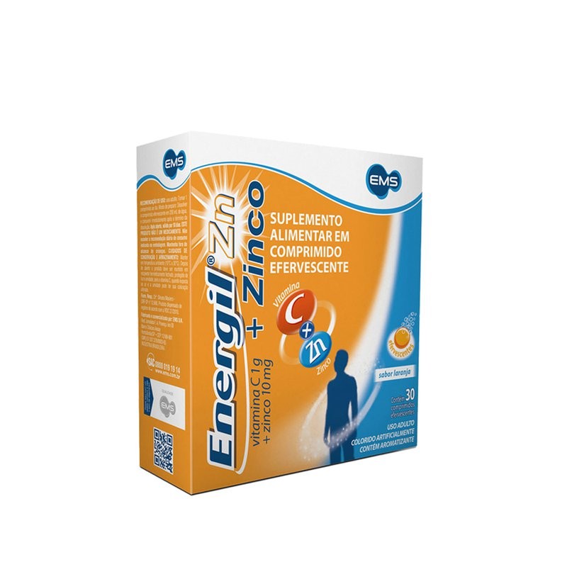 Energil C Zinco 1g + 10g c/30 Comprimidos