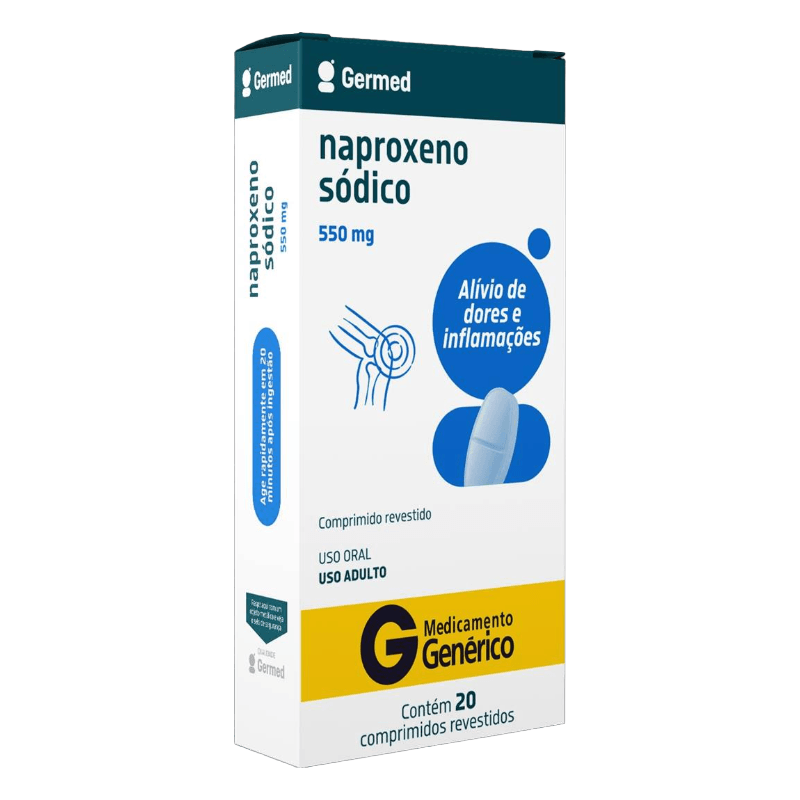 Naproxeno Sódico 550mg comprimidos Germed