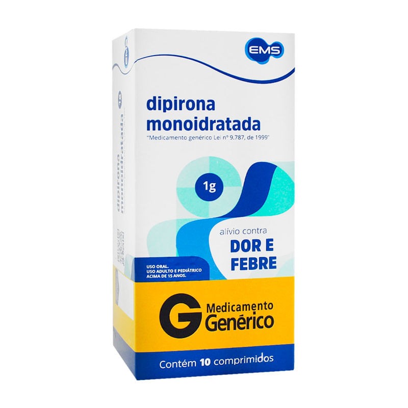 Dipirona Monoidratada 10 comprimidos EMS