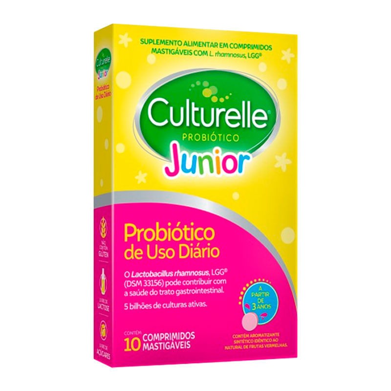 Culturelle Probiotico Junior 10 Comprimidos Mastigaveis
