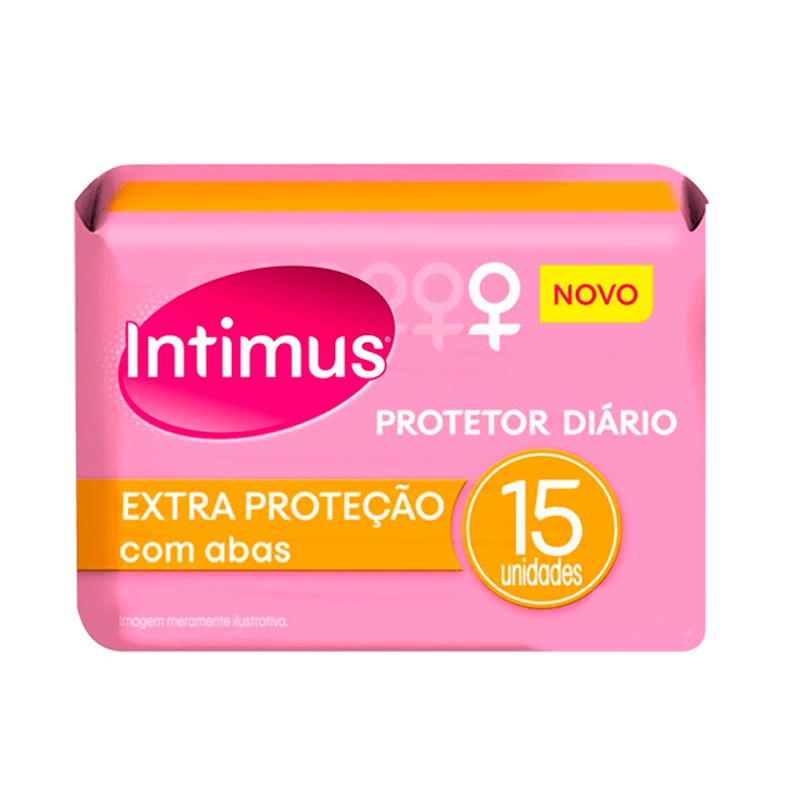 Protetor Diário Intimus Days com Abas 15 un