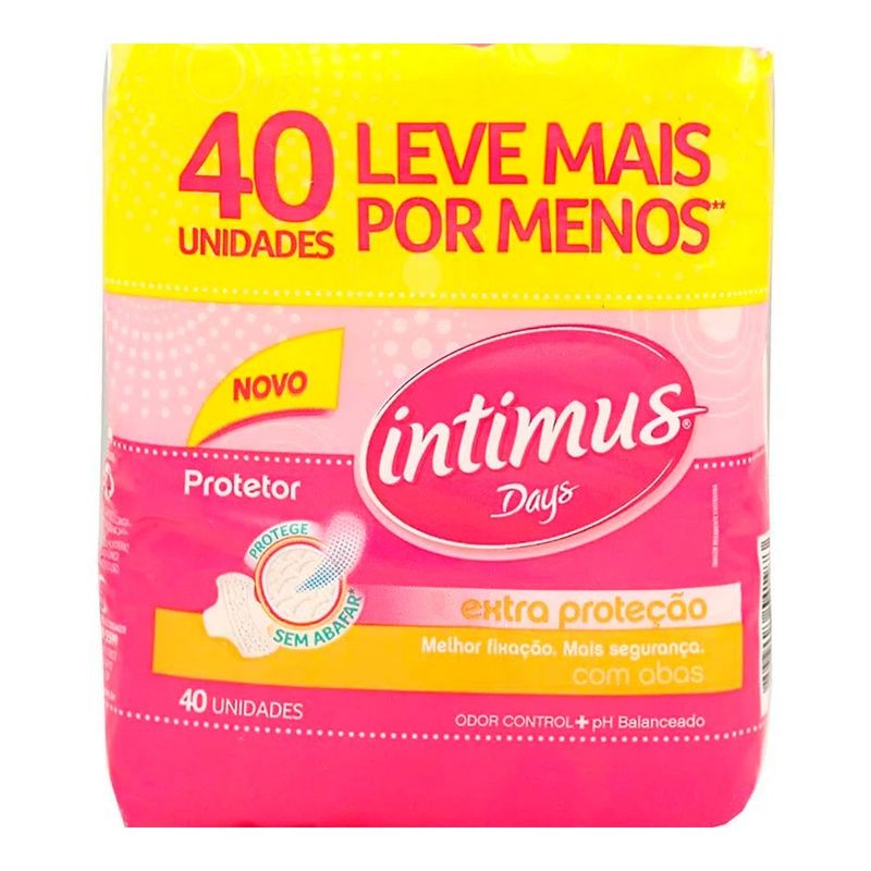 Protetor Diário Intimus Days com Abas C/40 un