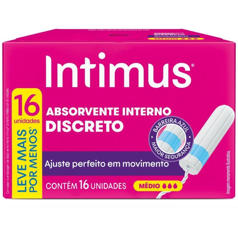 Absorvente Intimus Medio Lv16 Pg 15