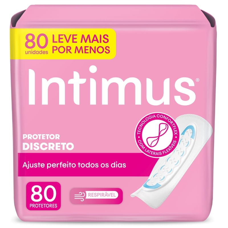 Protetor Diário Intimus Days S/abafar 80 un