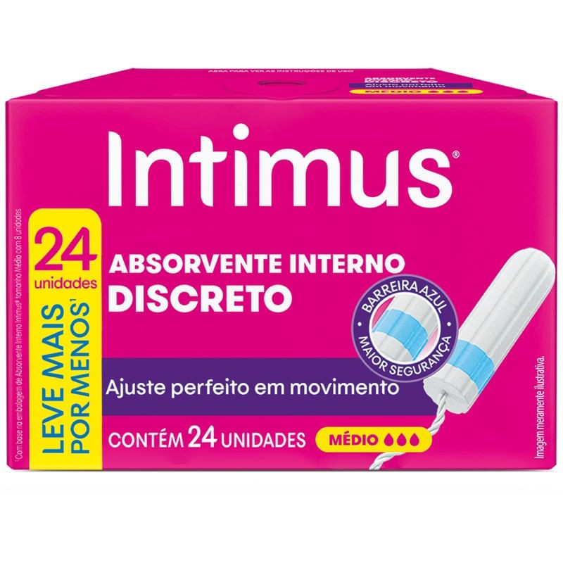 Absorvente Intimus Interno Med L24p22
