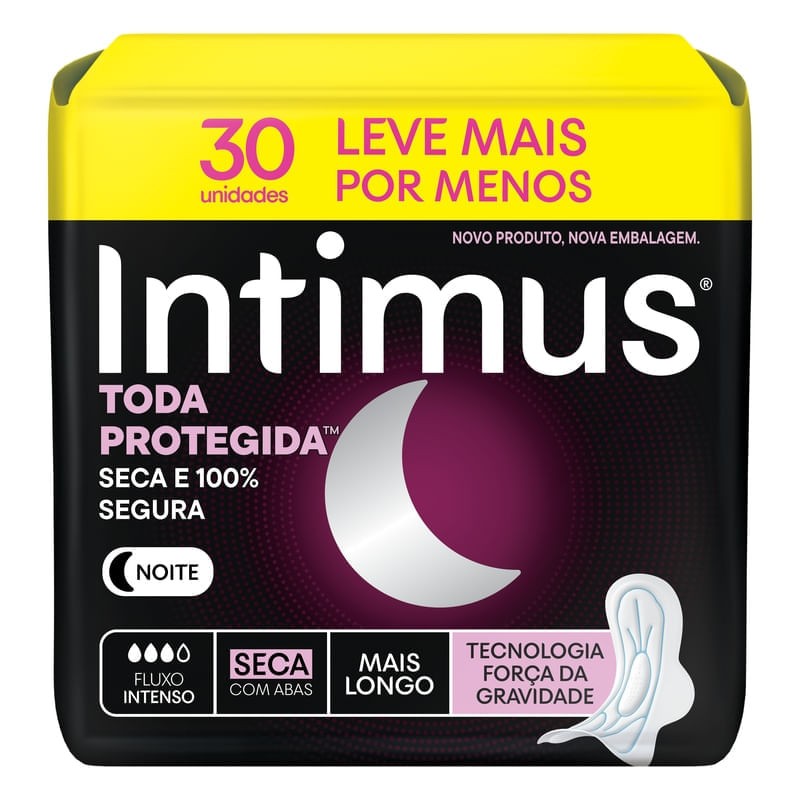 Absorvente Intimus Noturno Seca 30 un