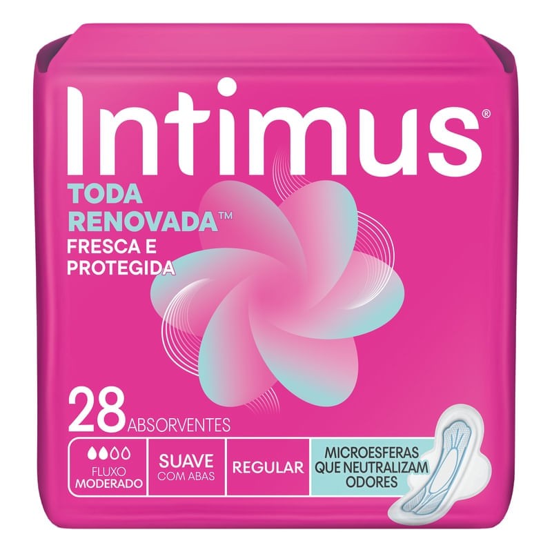 Absorvente Intimus U F com Abas Antib 28 un