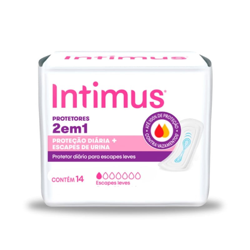 Absorvente Intimus 2em1 C/14 un