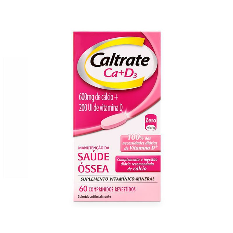 Caltrate Ca +d3 600mg+200ui c/60 Comprimidos
