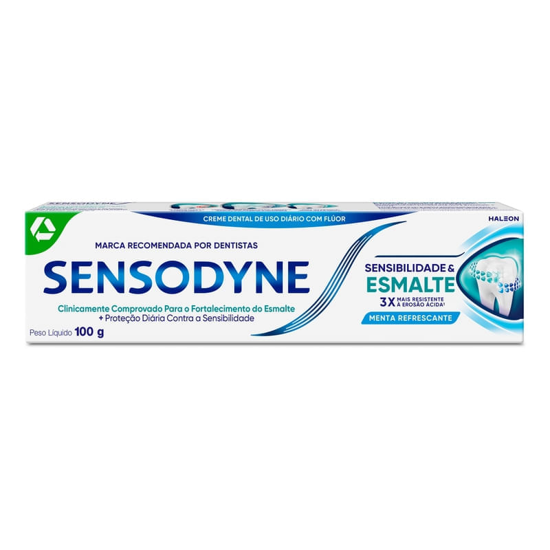 Creme Dental Menta Refrescante Sensodyne Sensibilidade & Esmalte 100g