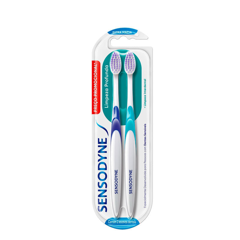 Escova Dental Sensodyne Limpeza Profunda 2 Unidades
