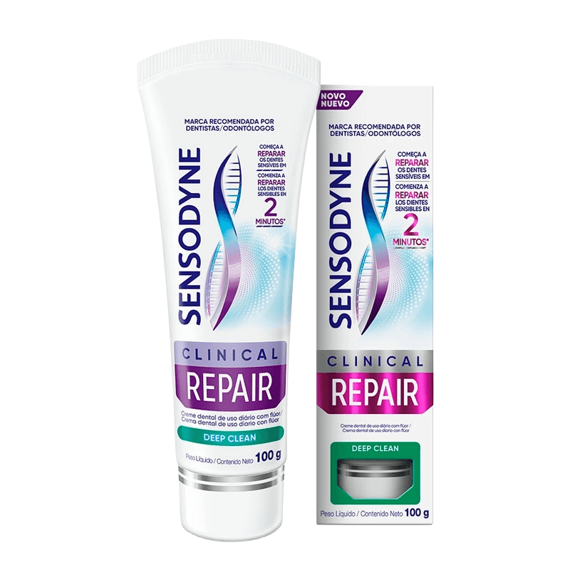 Creme Dental Deep Clean Sensodyne Clinical Repair 100g