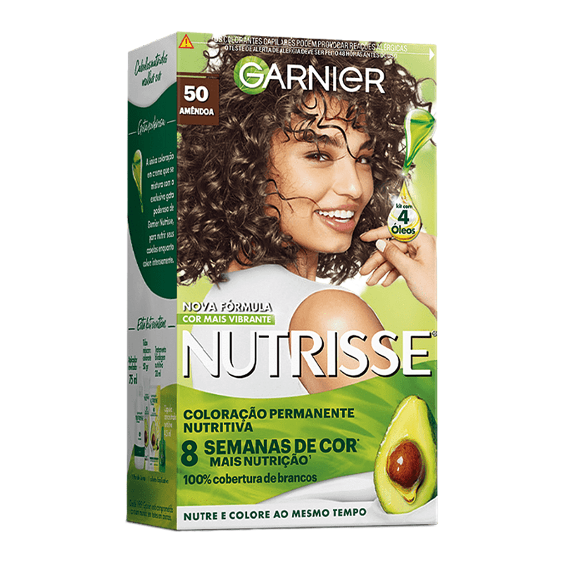 Tintura Capilar Permanente Nutrisse Creme Cor 50 Amendoa