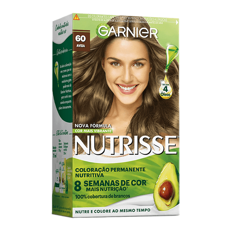 Tintura Capilar Permanente Nutrisse Creme Cor 60 Aveia
