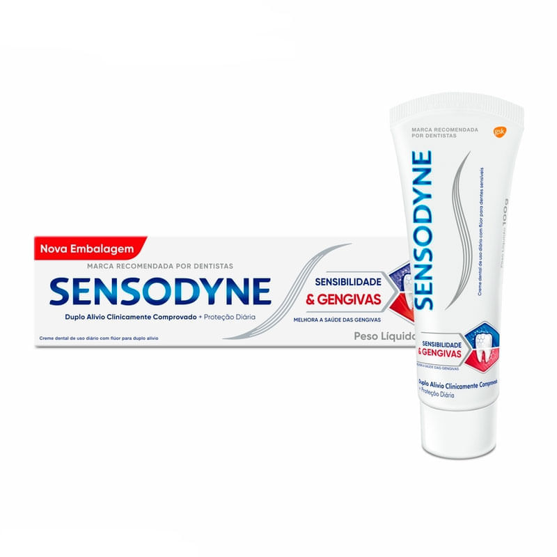 Creme Dental Sensodyne Sensibilidade Gengivas 100g