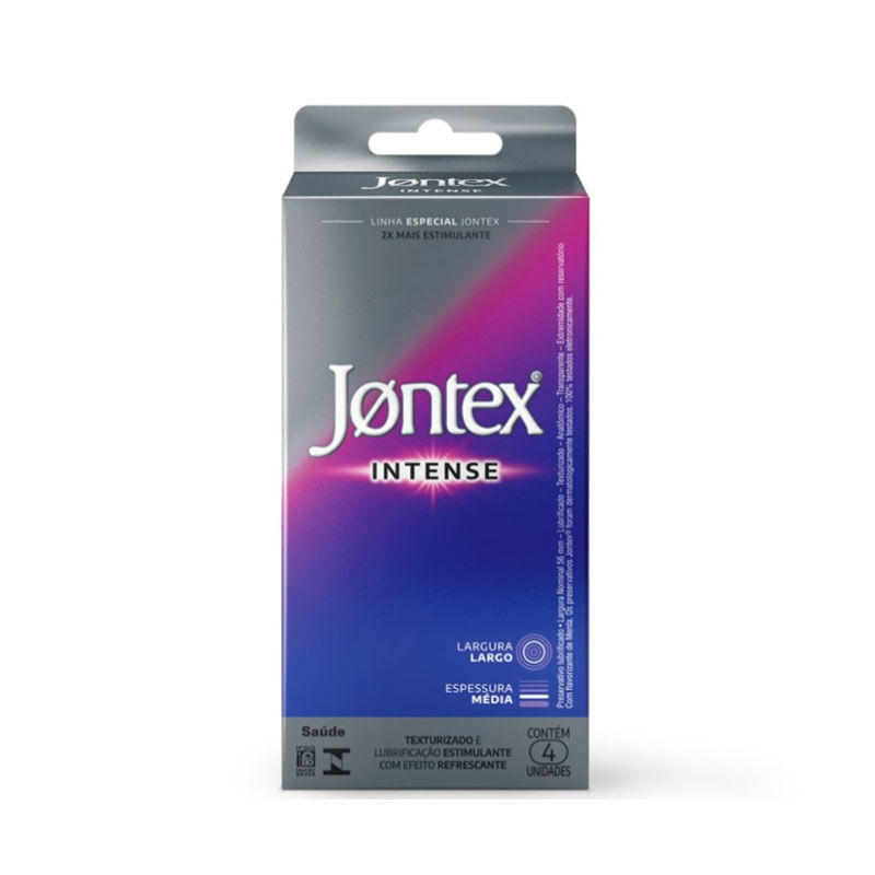 Preservativo Jontex Intense 4 Unidades