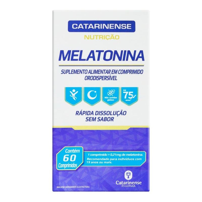 Melatonina 0,21mg c/60 Comprimidos Rev Cat