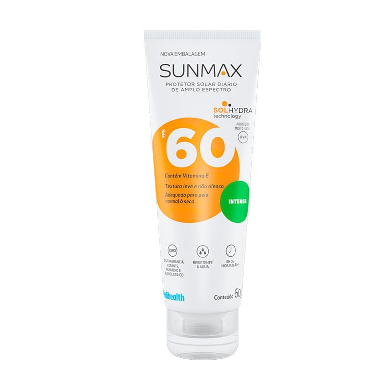 Protetor Solar Sunmax Intense Pele Normal Seca Creme Fps60 60g