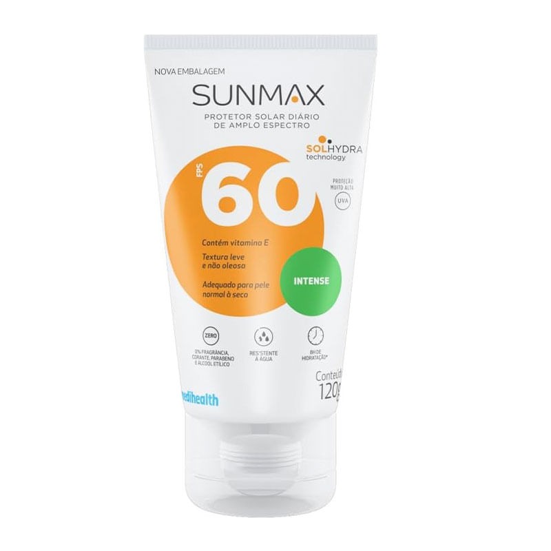 Protetor Solar Sunmax Intense Creme Fps60 120g