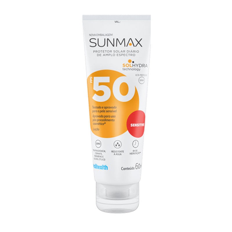 Protetor Solar Sunmax Sensitive Fps50 60ml