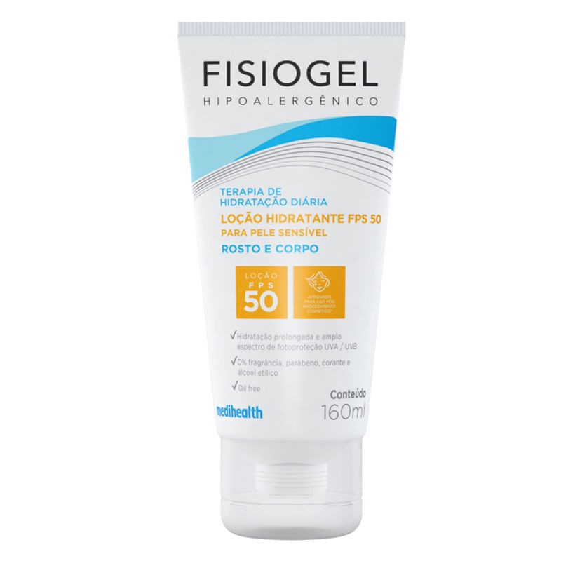 Locao Hidratante Fps50 Fisiogel 160ml