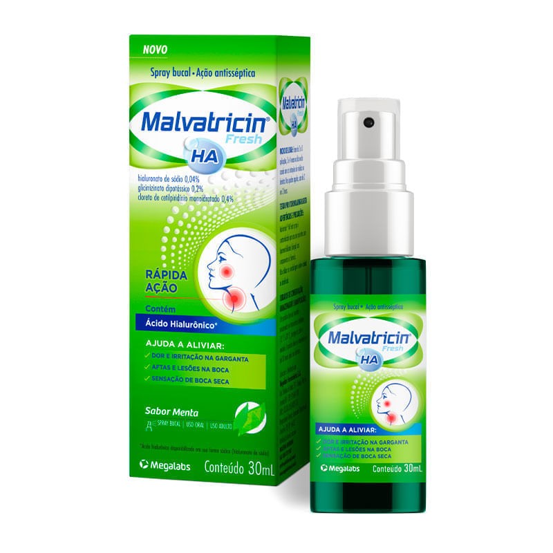 Malvatricin HA Fresh Spray Menta 30ml