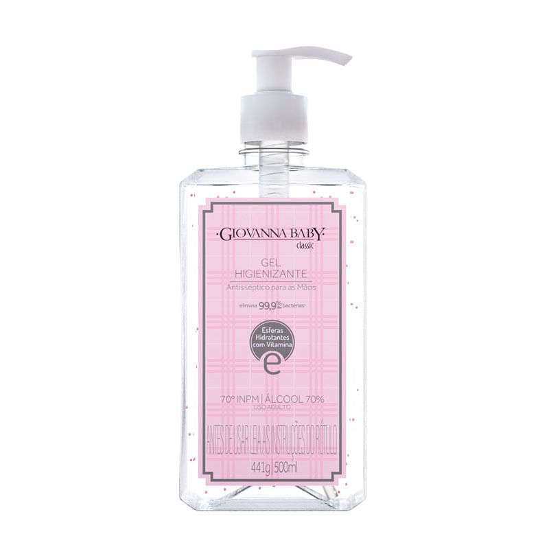 Giovanna Baby Gel Higienizante Classic Para Maos 500ml