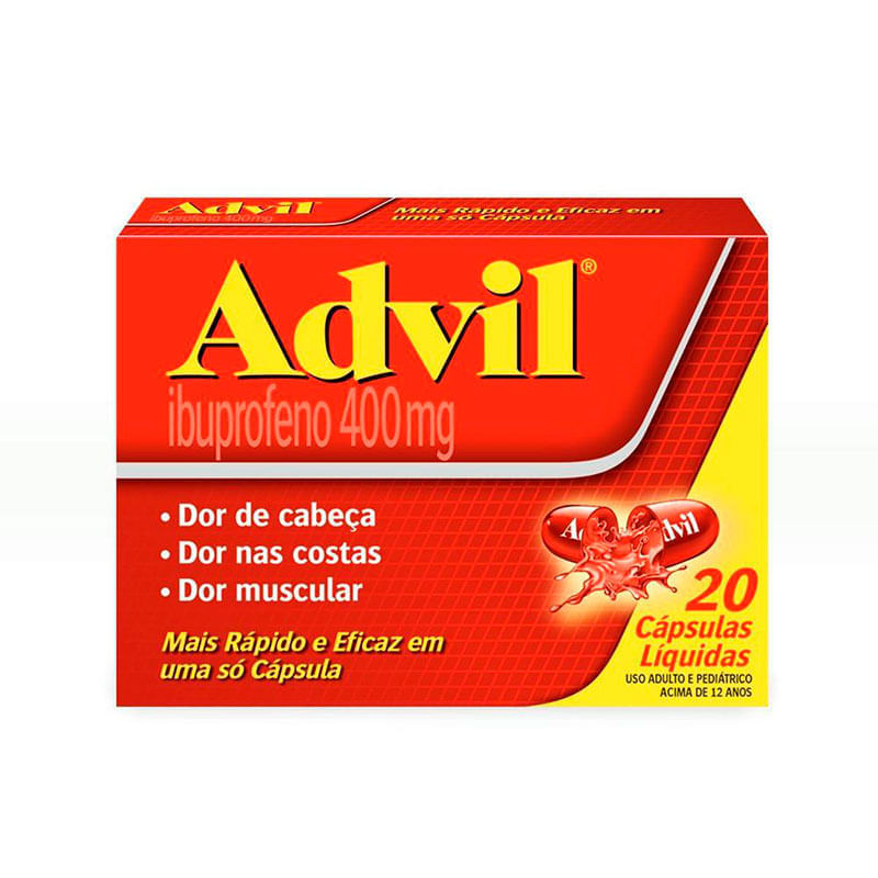 Advil 400mg 3 cápsulas