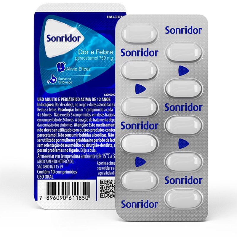 Sonridor Dor Febre Blister C 10