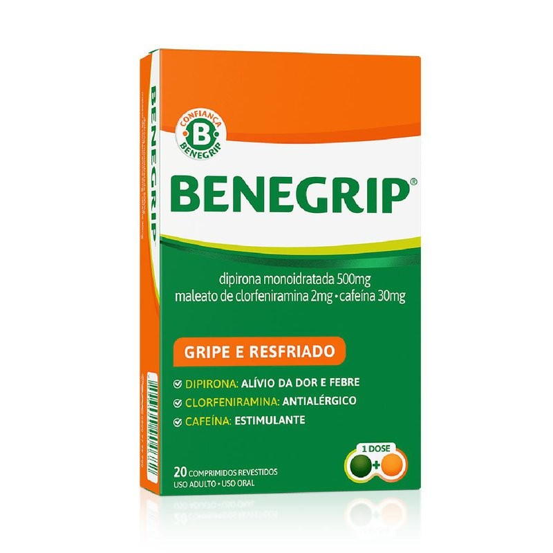 Benegrip 500mg c/20 Comprimidos