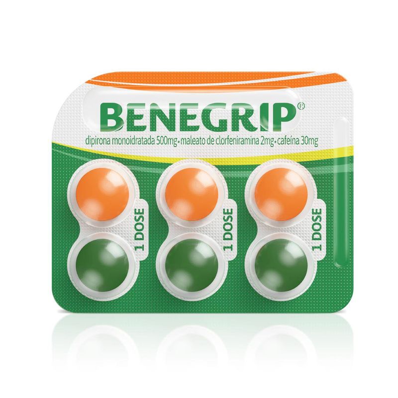 Benegrip 6 comprimidos revestidos
