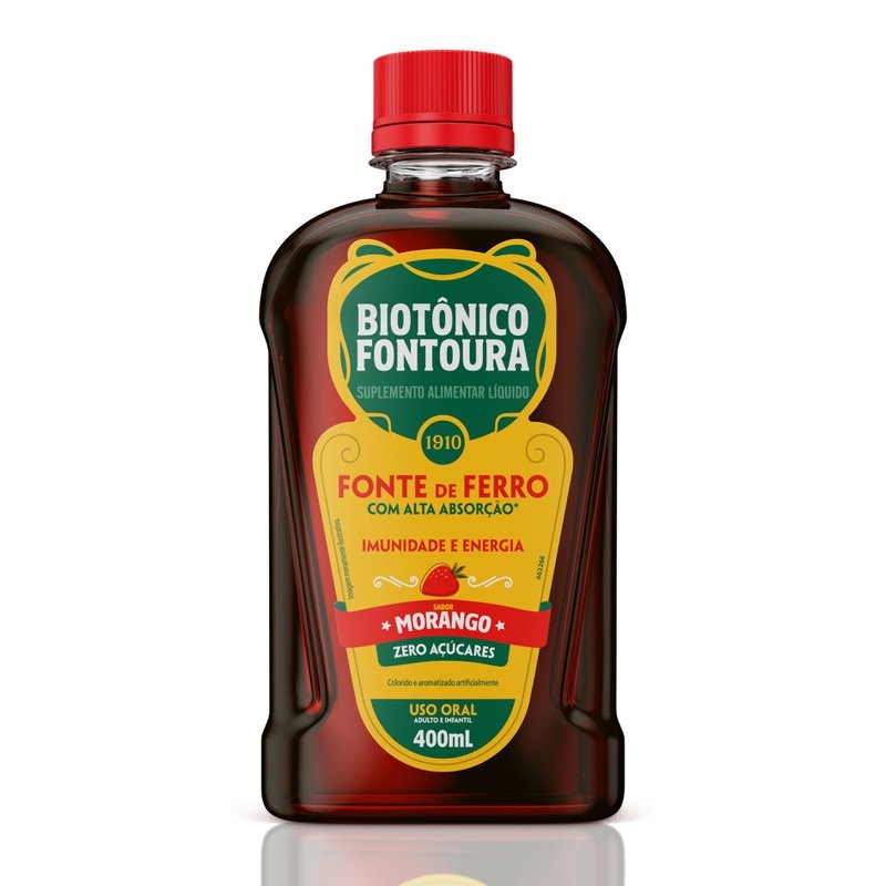 Biotonico Fontoura Morango 400ml