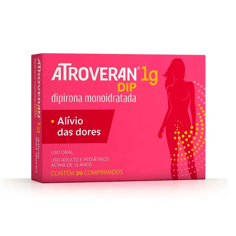 Atroveran Dip 1g c/20 Comprimidos
