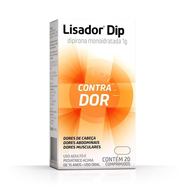 Lisador Dip 1g c/20 Comprimidos