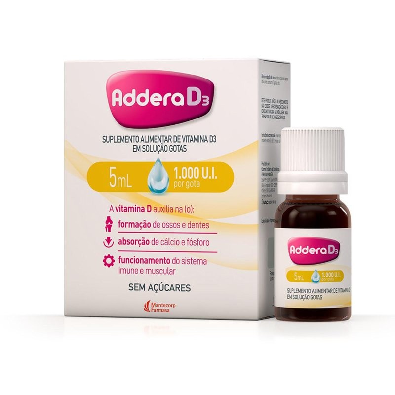 Addera D3 1.000UI Gotas Frasco 5ml
