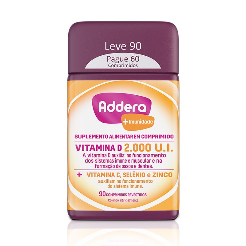 Addera + Imunidade Frasco c/90 Comprimidos