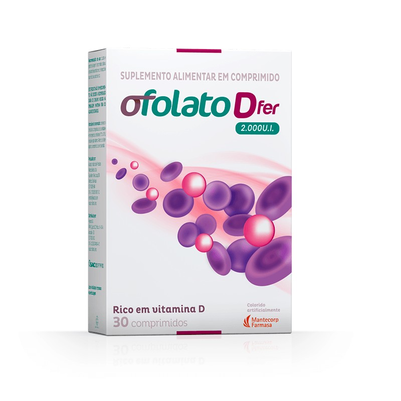 Ofolato D Fer 2.000UI c/30 Comprimidos