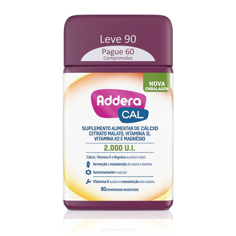 Addera Cal 2.000UI Frasco c/90 Comprimidos
