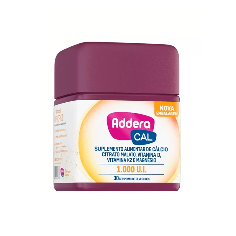 Addera Cal 1.000UI Frasco c/30 Comprimidos