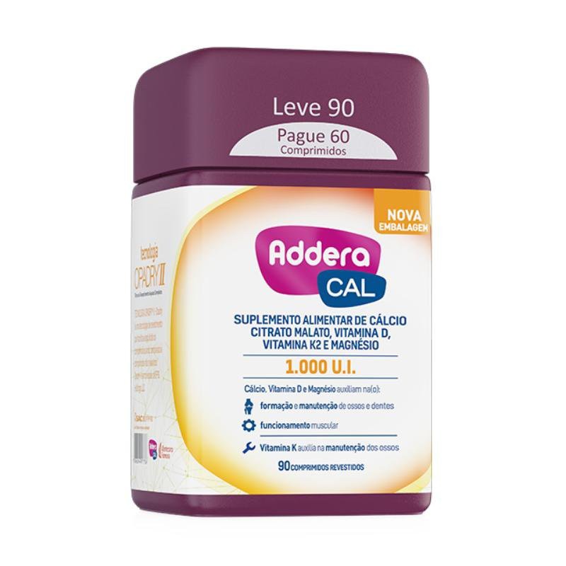 Addera Cal 1.000UI Frasco c/90 Comprimidos