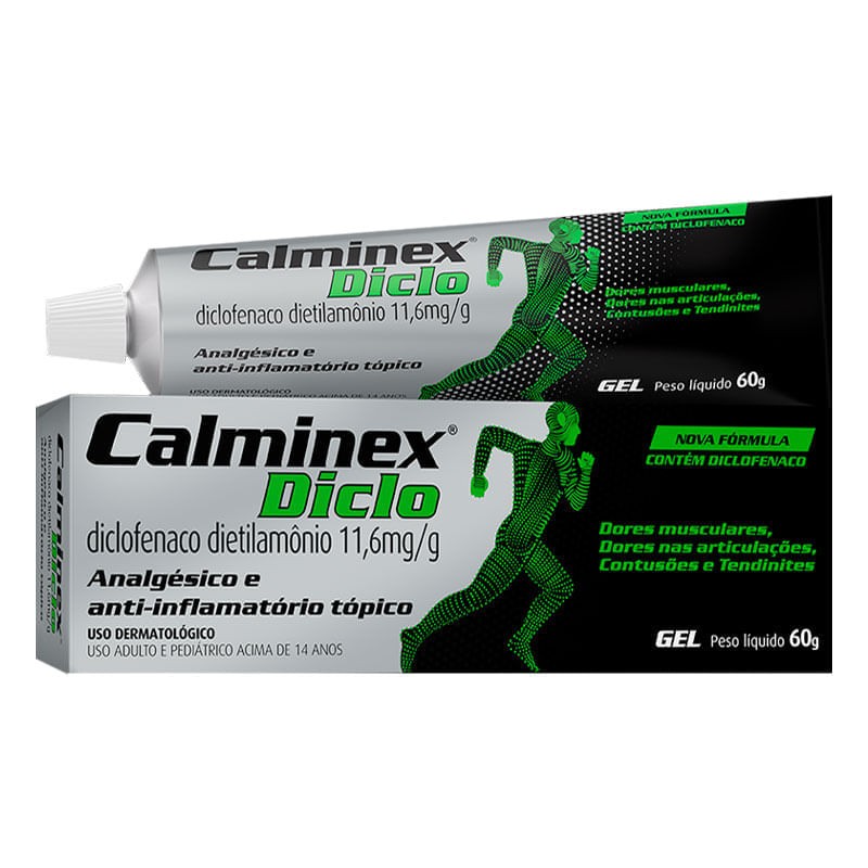 Calminex Diclo 11,6mg/g Caixa 60g Gel