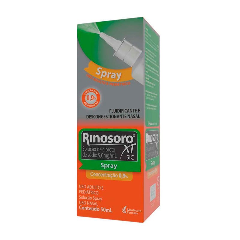 Descongestionante E Fluidificante Nasal Rinosoro Xt Caixa 50ml Soluçao Spray