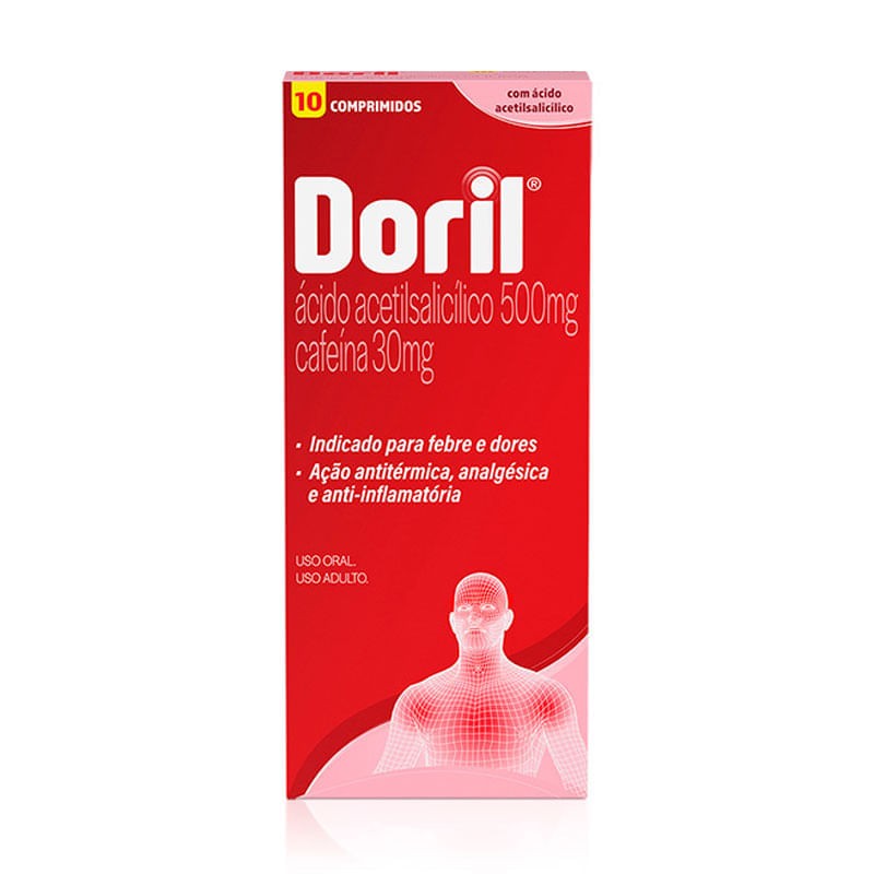 Doril 500mg Caixa 10 Comprimidos