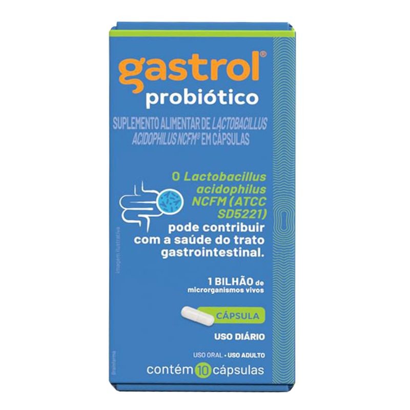 Gastrol Probiotico c/10 Capsulas Duras